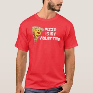 Camiseta Pizza É Meu Namorado Cartoon Pizza