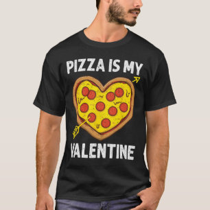 Camiseta Pizza É Meu Namorado Homem Mulheres Meninos Piada