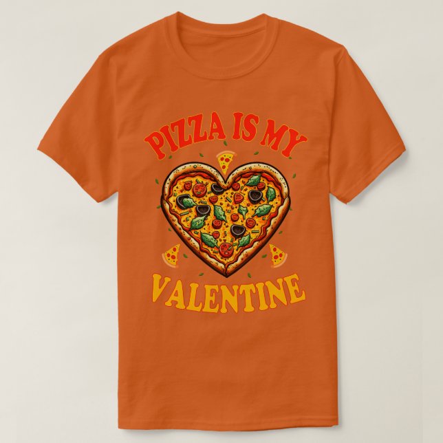 Camiseta Pizza É Meu Namorados 1 (Frente do Design)