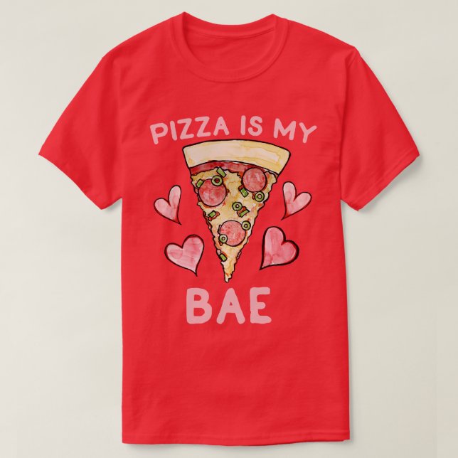 Camiseta Pizza é minha base (Frente do Design)