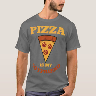 Camiseta Pizza É Minha Comida De Queijo Com Pimenta Engraça