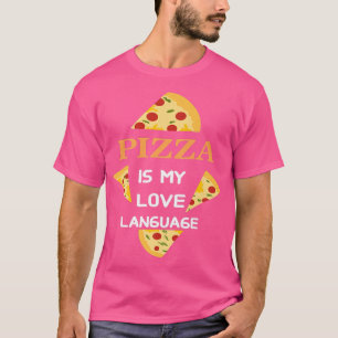 Camiseta Pizza é minha língua de amor