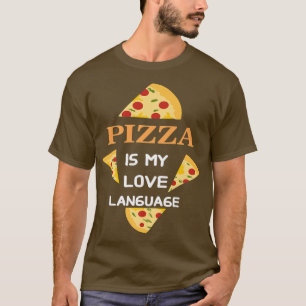 Camiseta Pizza É Minha Língua De Amor 17723420