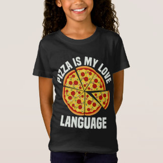 Camiseta Pizza É Minha Língua De Amor Pizza Engraçada Foodi