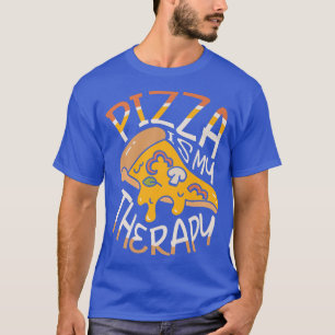 Camiseta Pizza é minha terapia para uma comida italiana Piz