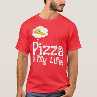 Camiseta Pizza é minha vida engraçada 1