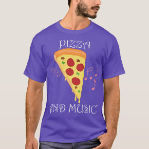 Camiseta Pizza e Notas Musicais Clef Hobby Chef