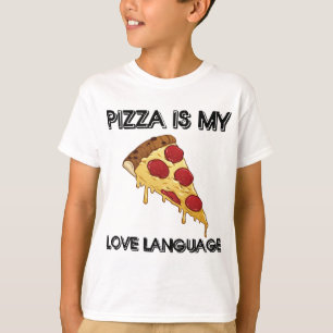 Camiseta Pizza é o meu presente de amores divertidos de com