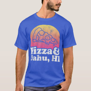 Camiseta Pizza e Oahu, HI ou Havaí