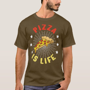 Camiseta Pizza É Vida Comida Rápida Sobre Pizza Engraçada F