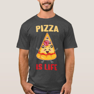 Camiseta Pizza É Vida Comida Rápida Sobre Pizza Engraçada F
