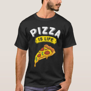 Camiseta Pizza É Vida Engraçada Pizza Pizza Pizza Pizza Vid