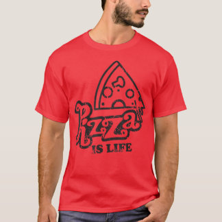 Camiseta Pizza é vida Eu adoro pizza comida amante para hom