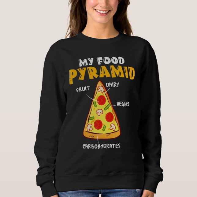 Camiseta Pizza Engraçada Comer Pizza Rápida Comida Meu Pizz (Frente)