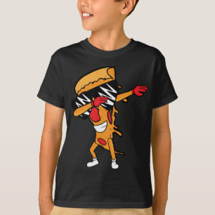 Camiseta Pizza Engraçada Dabbing Pepperoni Pizza Dancing