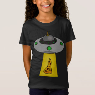 Camiseta Pizza Engraçada, OVNI Beaming