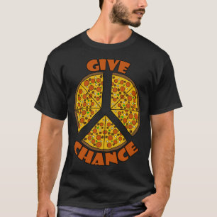 Camiseta Pizza Engraçada Pizza Almofada Dá Pizza Chance