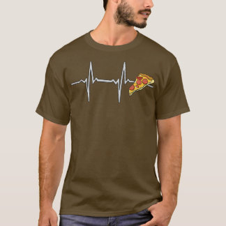 Camiseta Pizza Engraçada Pulsação Tee Engraçado Pizza Amant