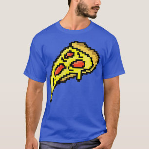 Camiseta Pizza Engraçado Comida Rápida Jogos de Piel Art