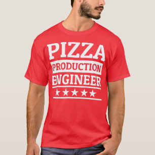 Camiseta Pizza Enigneer de Produção Pizza Pizza Pizza Pizza