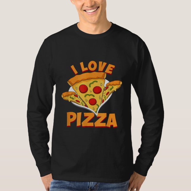 Camiseta Pizza  Eu Amo Comida Chef  Restaurante (Frente)