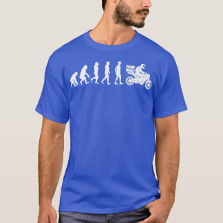 Camiseta Pizza Evolutiva Humana Entrega Cara Comendo Pizza
