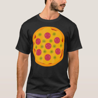 Camiseta Pizza Fácil Pizza E Cara De Entrega Halloween