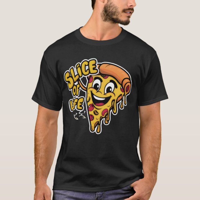 Camiseta Pizza Fatia Da Vida (Frente)