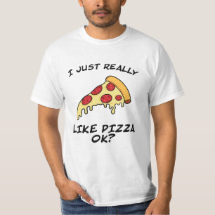 Camiseta Pizza fatia de pizza engraçada dizendo presentes 