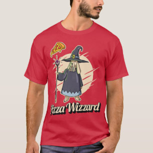 Camiseta Pizza Feiticeiro De Cachorro Comendo Pizza