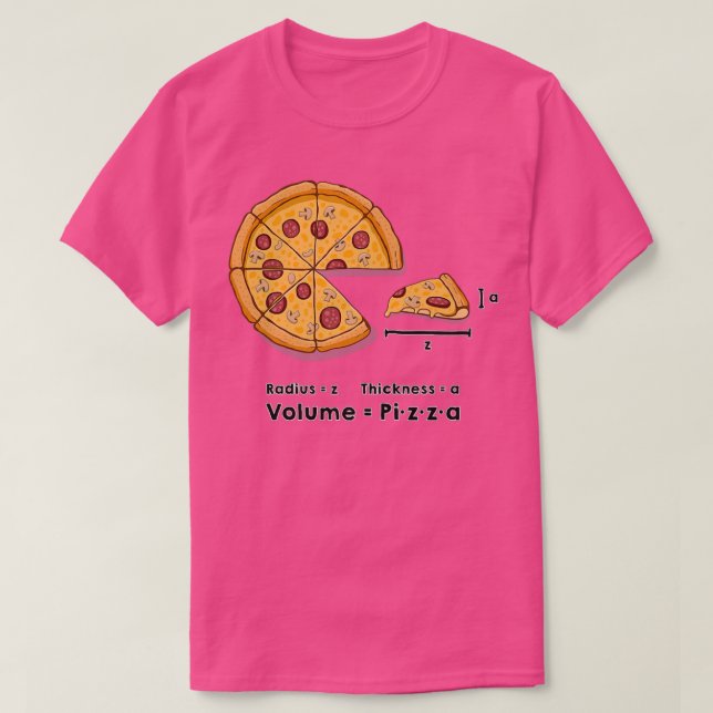 Camiseta Pizza formulação científica cogumelos bacon (Frente do Design)