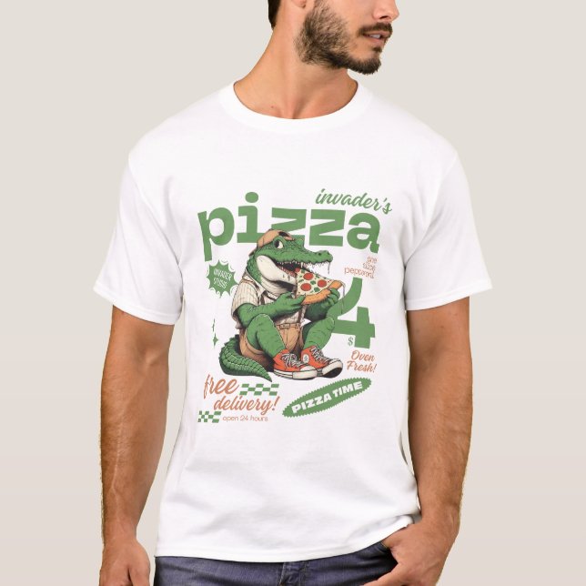 Camiseta Pizza free delivery (Frente)
