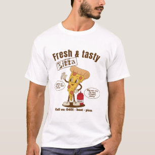 Camiseta Pizza fresca e saborosa