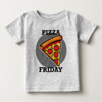 Pizza Friday Design - Baby Fine Jersey T Shirt