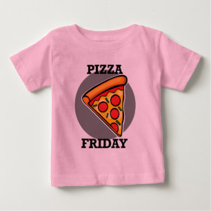 Camiseta Pizza Friday Design - Baby Fine Jersey T Shirt