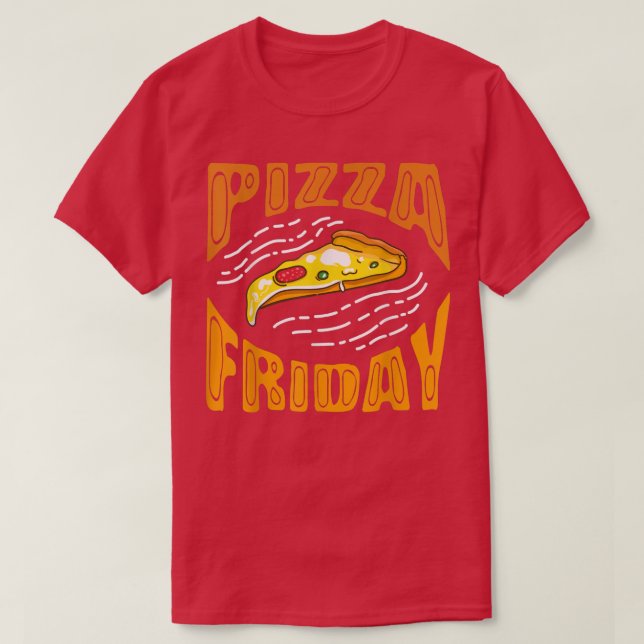 Camiseta Pizza Friday Pizza Lover649 (Frente do Design)