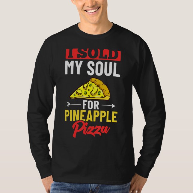 Camiseta Pizza Havaiana - Comidas de Pineapple Hawaii (Frente)