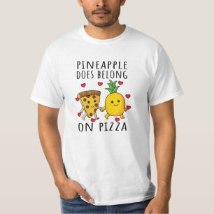 Camiseta Pizza Hawaii Pineapple Pizza Comida