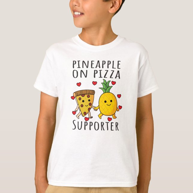 Camiseta Pizza Hawaii Pineapple Pizza Comida (Frente)