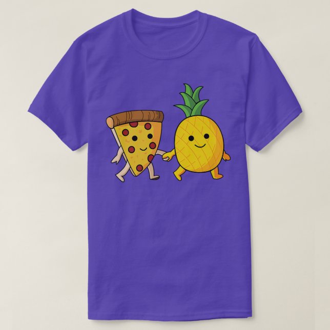 Camiseta Pizza Hawaii Pineapple Pizza Comida 692 (Frente do Design)