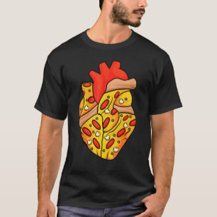 Camiseta Pizza Heart Slice Neapolitan Pizzeria Pizzaiolo Cr