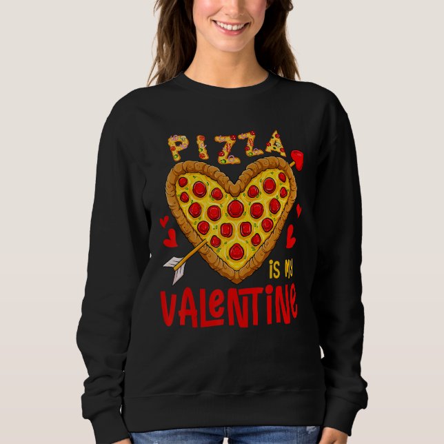 Camiseta Pizza Is My Valentine  Valentines Day Boys Girls K (Frente)