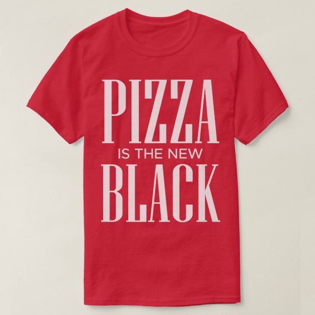 Camiseta Pizza Is The New Black 20173863 (Frente do Design)