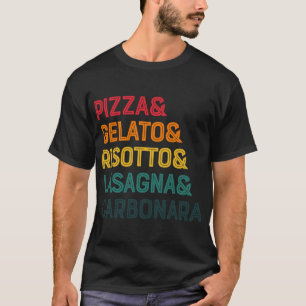 Camiseta Pizza Itália Comida Icônica Itália Famosa Foodie D