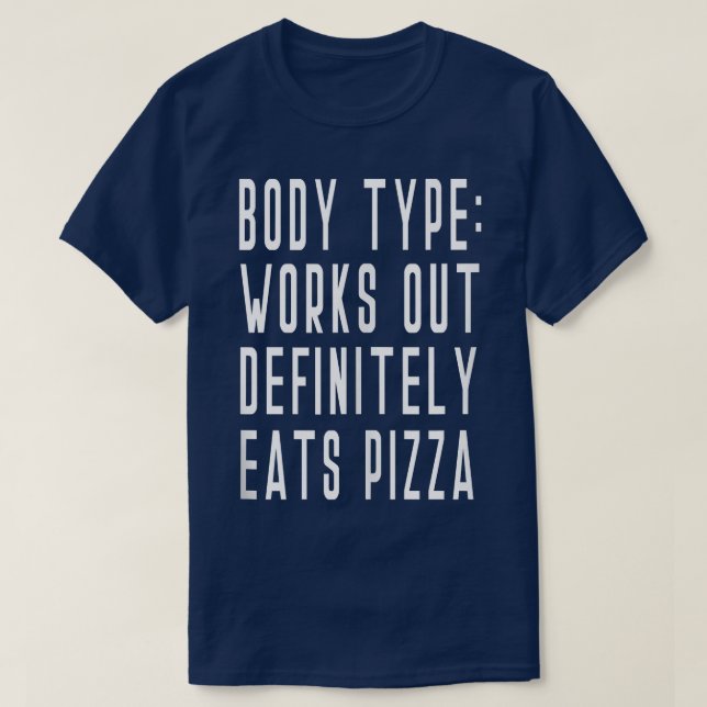Camiseta Pizza Itália Funny Yoga Exercício Barre Spor (Frente do Design)