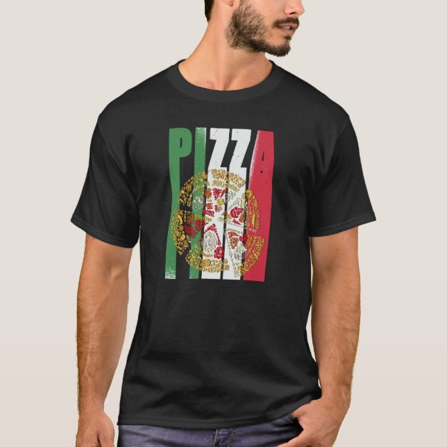 Camiseta Pizza Italy Flag Pizzeria Pizza Baker Pizza (Frente)