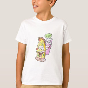 Camiseta Pizza legal e Cocktail de gelo
