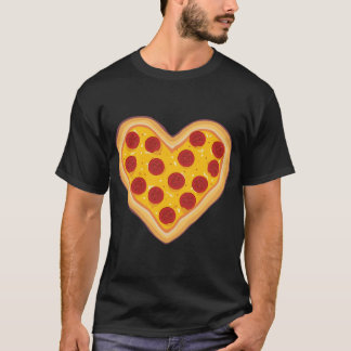 Camiseta Pizza Love Heart Pepperoni Slice for Pizza Lovers