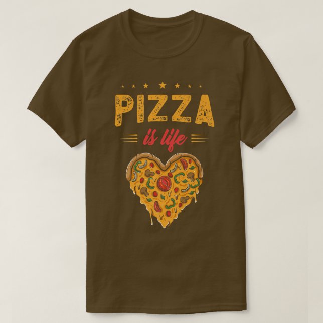 Camiseta Pizza Lover E Pizza Malhação Para Pizza É Vida Pr (Frente do Design)