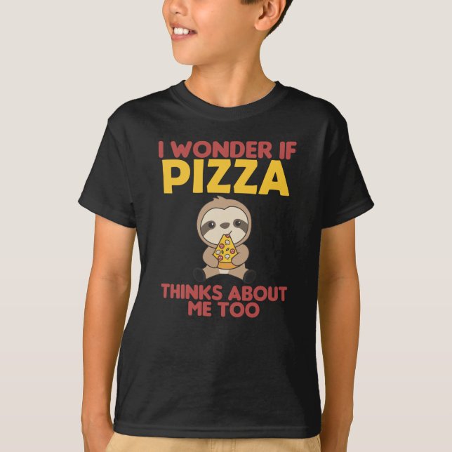 Camiseta Pizza Lover Pizza Engraçado (Frente)